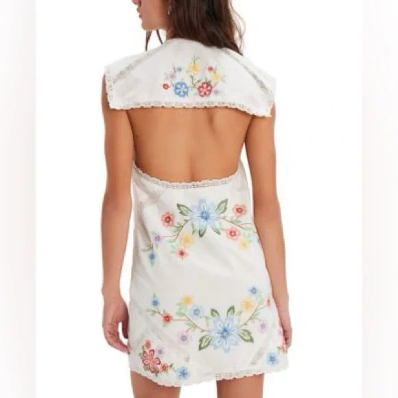 Free People Willow Embroidered Mini Dress - Picture 6 of 11